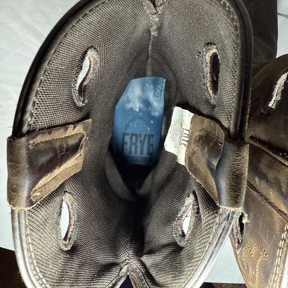 Frye Supply Fr40101 10" Western Work Boot Men 10.5 Steel Toe Cowboy Construction - Picture 9 of 16